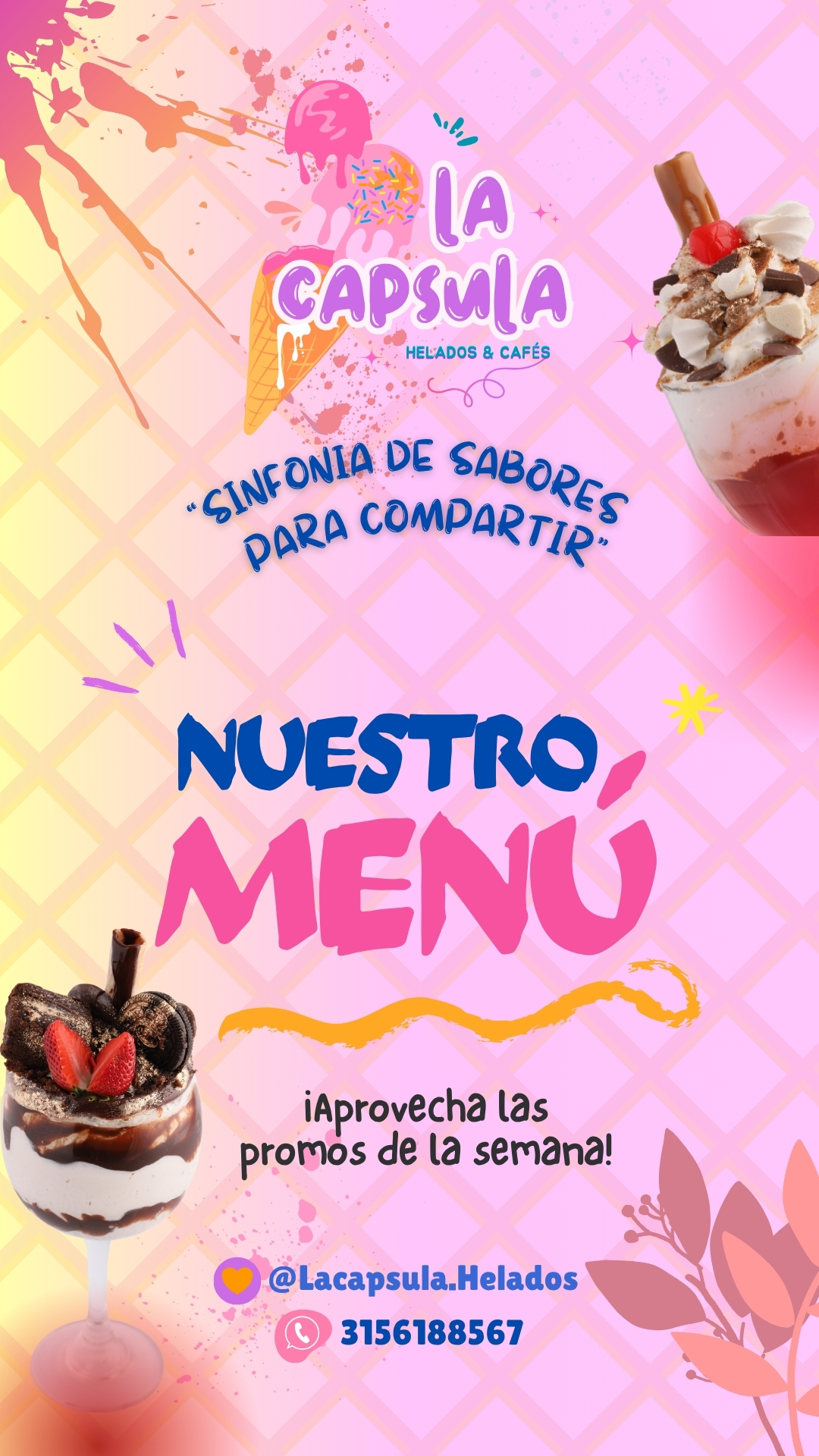 Carta La Cápsula-   Helados y Café-